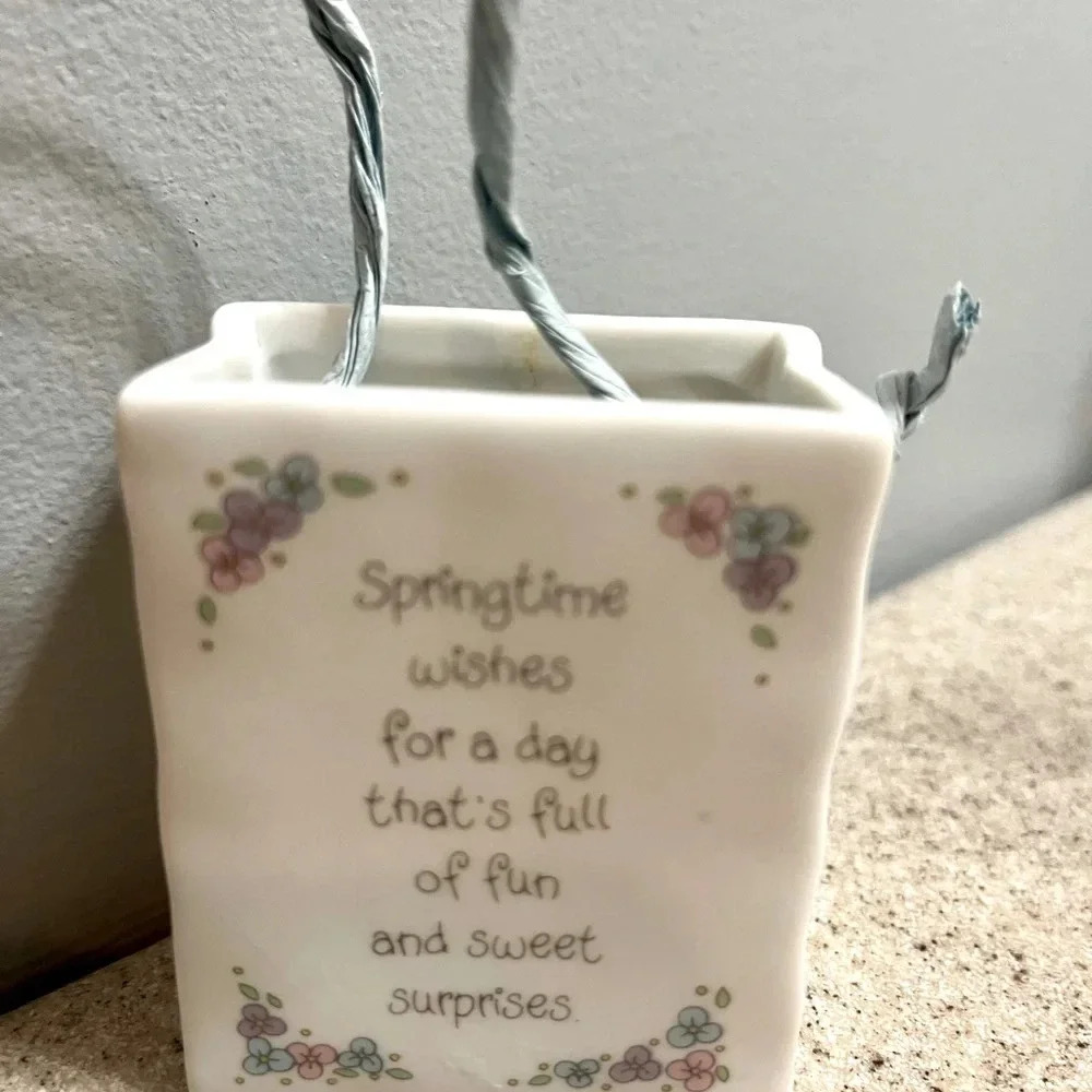 Precious Moments Ceramic Gift Bag - White - Picture 2 of 5